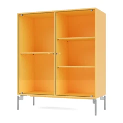 Vitrina Ripple II 69,6x82,2x30 cm, Acacia-ben chrome