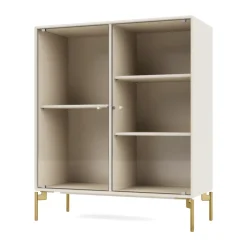Vitrina Ripple II 69,6x82,2x30 cm, Oat-ben brass