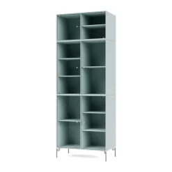 Vitrina Ripple IV 69,6x187,2x38 cm, Flint-ben chrome