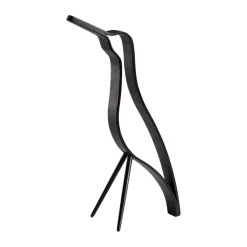 Woody bird high 25 cm, Black stained oak